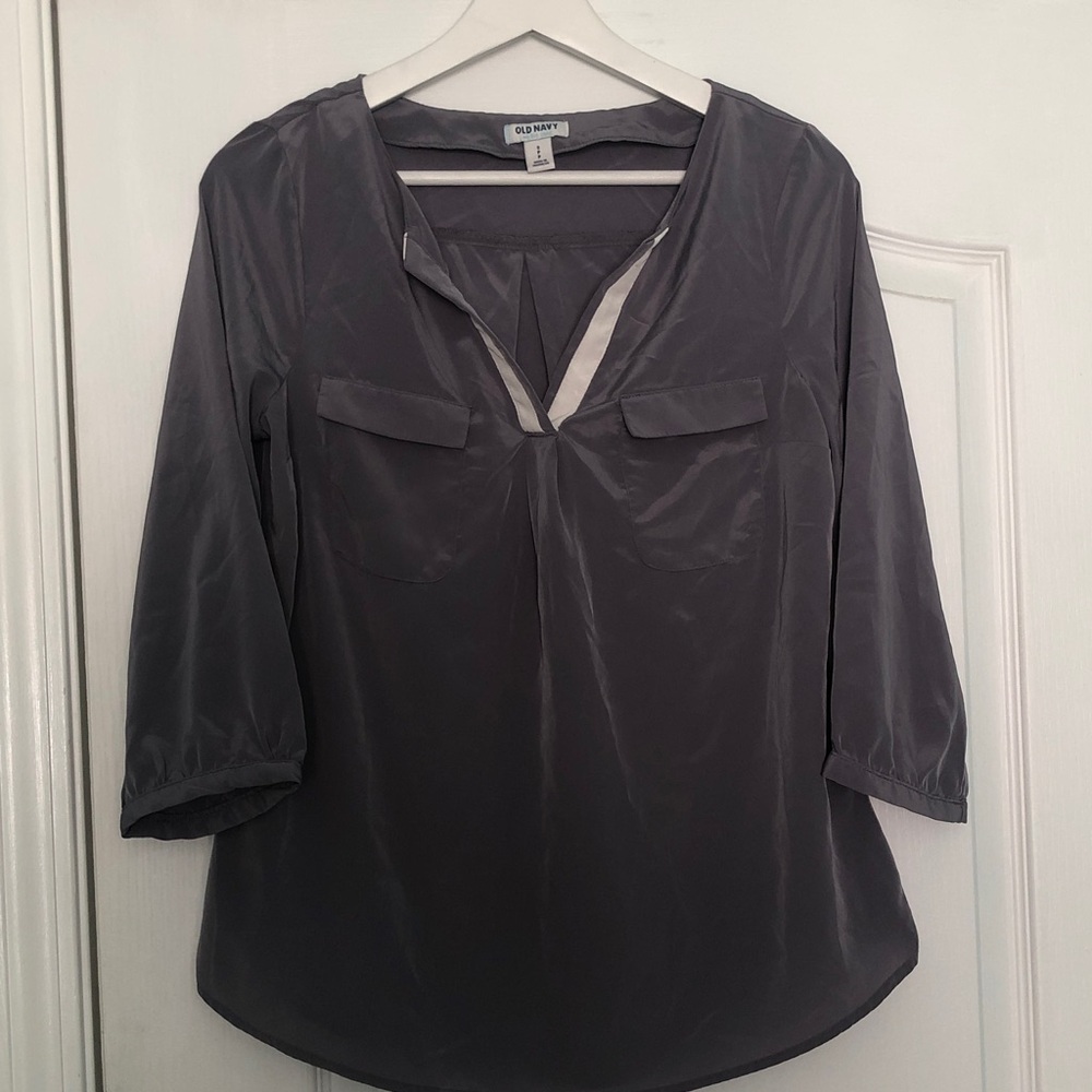 Old Navy Charcoal Blouse